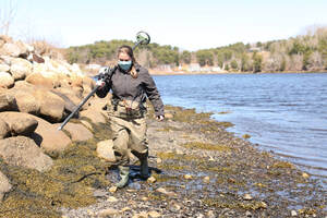 Conducting research on the Mahone Bay shoreline before the installation of Coastal Action's living shoreline